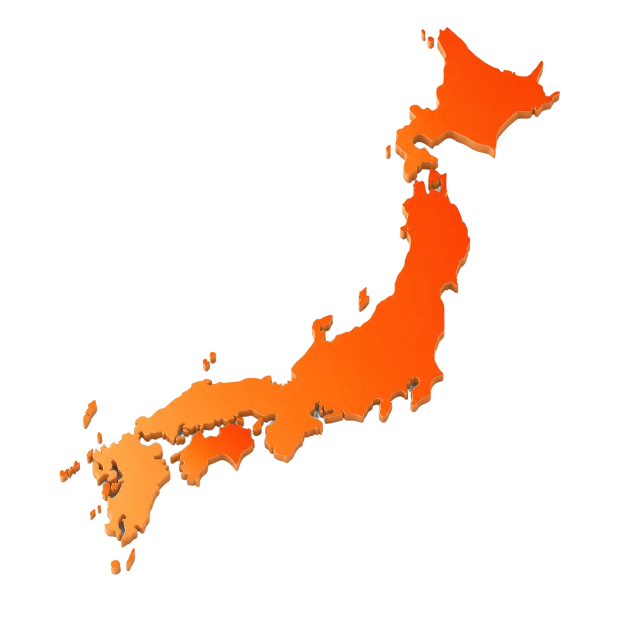日本国内のデータセンターで処理が完結することを示す日本地図